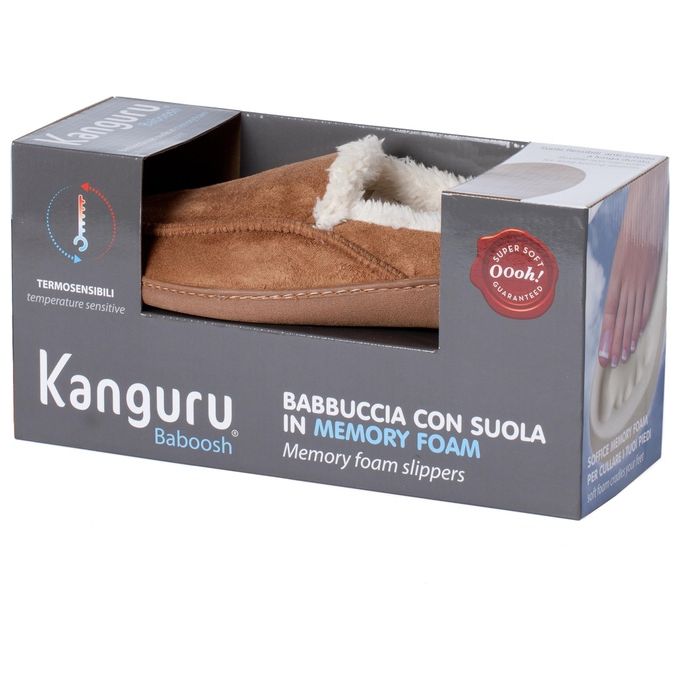 Lavatelli Kanguru 1143 Babbucccia Uomo con Suola in Memory Form, Taglia LUomo