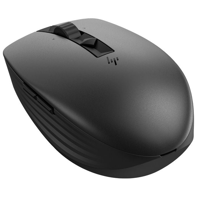 HP 6E6F2AA#ABB Mouse Silenzioso Ricaricabile 710 Wireless RF + Bluetooth 3000 DPI 7 Tasti Programmabili USB-C colore Nero