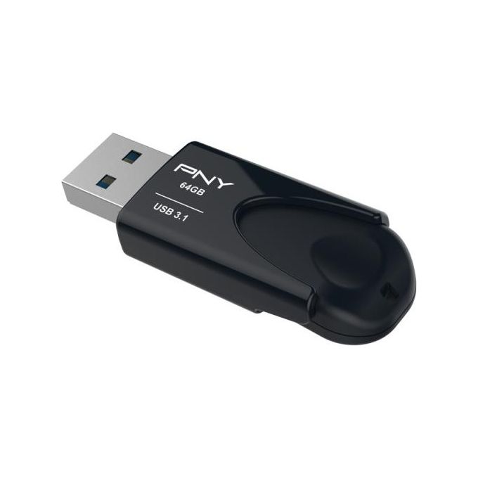 PNY Attache 4 Chiavetta USB 3.1 64Gb Velocita' di Lettura fino a 80 MB-s