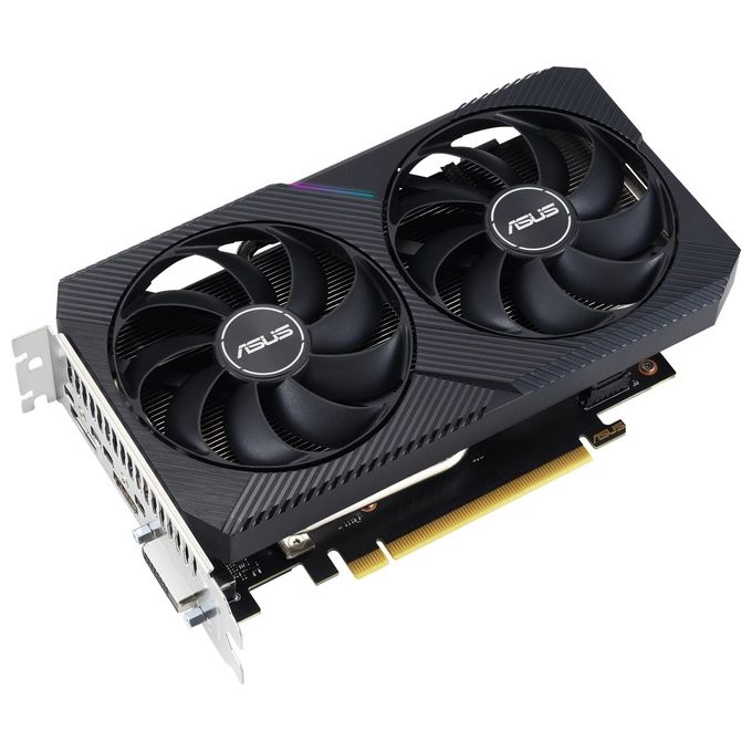 Asus DUAL-RTX3050-O8G-V2 Dual Scheda Grafica NVIDIA GeForce RTX 3050 8 GB GDDR6 128 bit 14 Gbps PCI Express 4.0 2560 CUDA OC Edition colore Nero