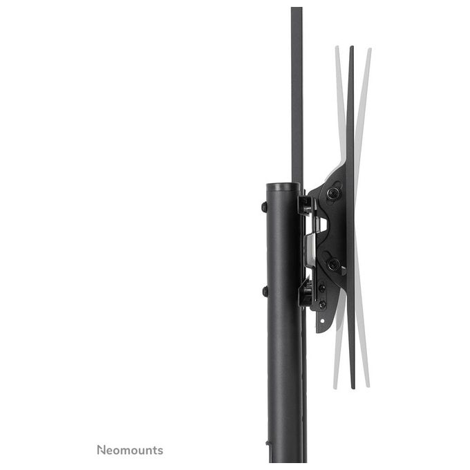 Neomounts FL50-550BL1 Carrello TV da Pavimento Mobile 37'' 70'' 50 Kg 4 Ruote 2 Ripiani VESA 600x400 colore Nero