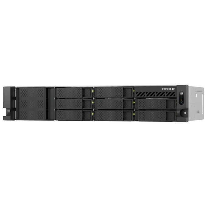QNAP TS-855EU-8G TS-855eU NAS Rack 2U Intel Atom C5125 8 Core 8 GB DDR4 2 porte 2,5GbE colore Nero