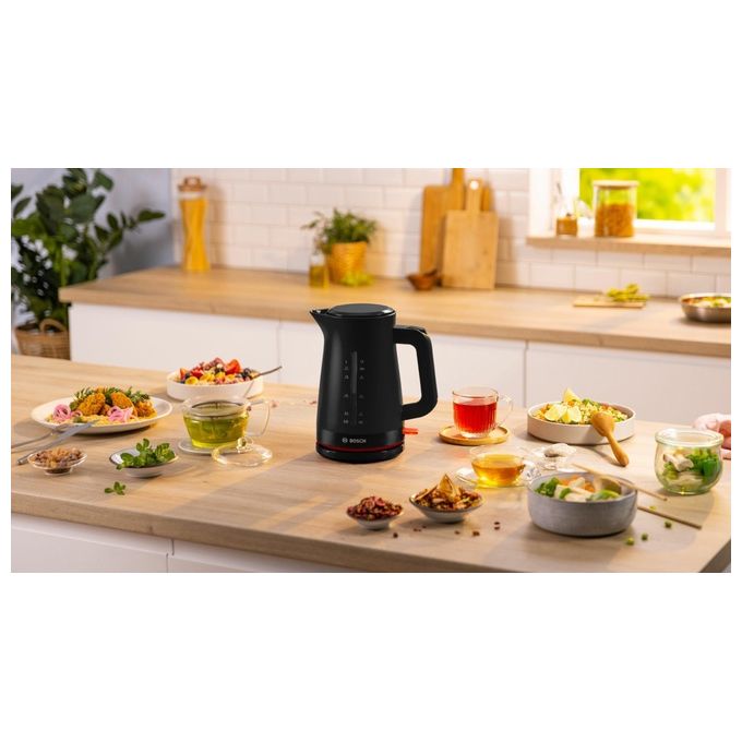 Bosch Bollitore TWK3M123, 1.7L, 2400W, Nero, Elettrico Senza Fili
