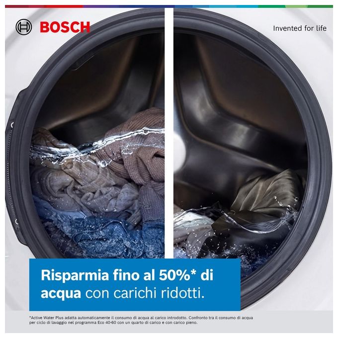 Bosch Serie 6 WIW24342EU Lavatrice a carica frontale 8 Kg 1200 giri Classe C Motore Inverter EcoSilence Bianco