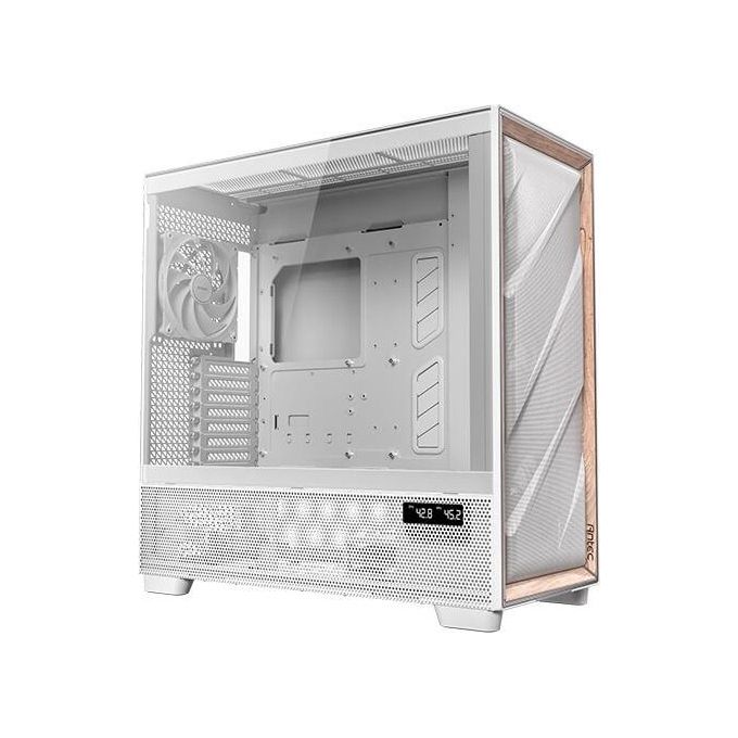 Antec FLUX PRO W Geh Antec FLUX PRO White Midi Tower con Design Flusso d'Aria Multidirezionale e Supporto GPU Verticale colore Bianco