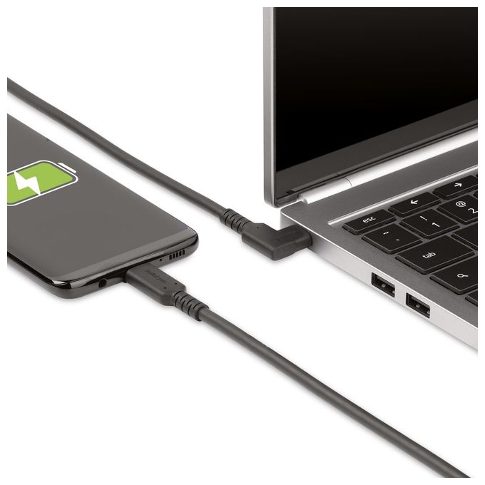 Startech.com Cavo Usb-c Angolare Robusto da 1mt Cavo di Trasferimento Dati Usb Type-c ad Angolo Retto