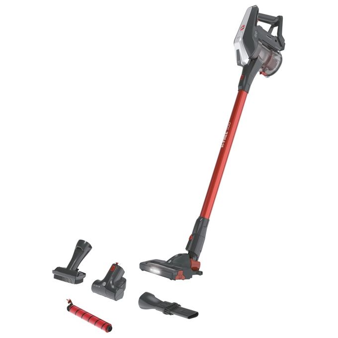 Hoover 39400957 H-FREE 300 Aspirapolvere a bastone 2 in 1 Senza sacchetto 0,7 L 240 W colore Grigio Titanio