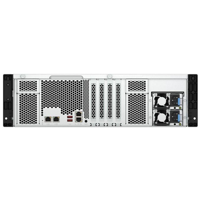 QNAP TS-H1677AXU-RP-R7-32G Server di archiviazione Armadio 3U AMD Ryzen 7 7745 32 GB DDR5 16 bay 2x550W 10GbE colore Nero Grigio