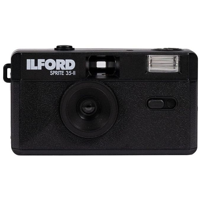 Ilford SPRITE 35 II Fotocamera Analogica Compatta Riutilizzabile 35 mm Obiettivo Grandangolo 31 mm Flash Integrato colore Nero