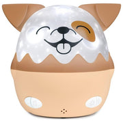 Bigben Kids Brown Dog Shape Night Light With 360º Projection With Wireless Music Nlpkidsdog