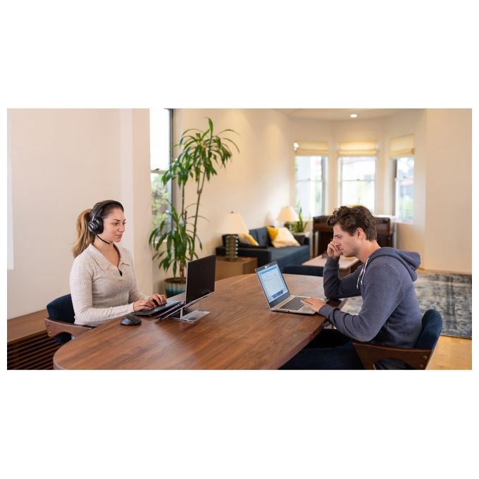 Kensington K83452WW Cuffie over-ear Bluetooth H3000 Cancellazione Rumore Attiva con AI Durata Batteria 60 h Connessione Bluetooth 5.2 colore Nero