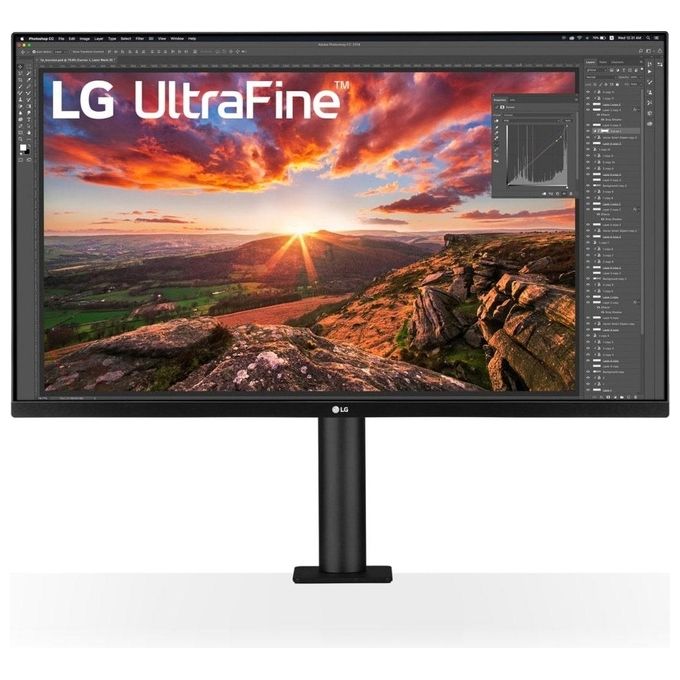 LG 32UN880K-B Monitor PC 32'' IPS 4K Ultra HD 3840x2160 HDR10 DCI-P3 95% Stand Ergo Speaker 10W USB-C colore Nero