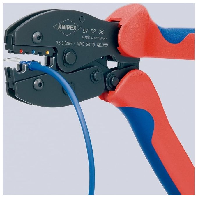 Knipex PreciForce Pinza per Capicorda Brunita con Manici Rivestiti in Materiale Bicomponente 220mm