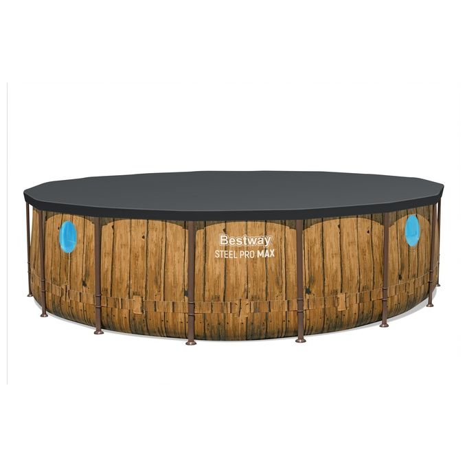 Bestway Piscine Tonde C-Tel. Rattan 488X122 -56725