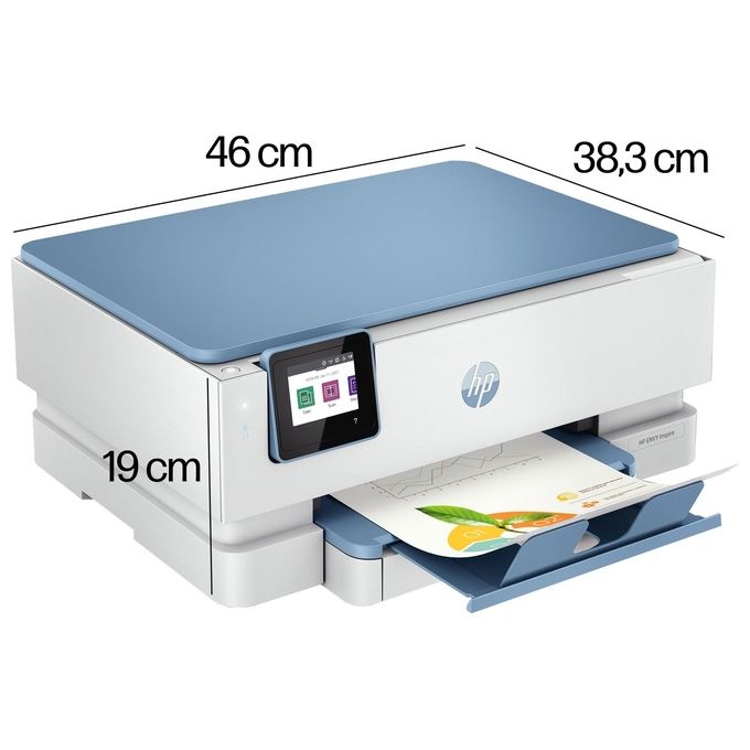 HP 2H2N1B ENVY Inspire 7221e Stampante Multifunzione Inkjet A4 4800x1200 DPI 15 ppm Wi-Fi Fronte Retro colore Bianco