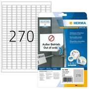 Herma Etichetta Autoadesiva Bianco 17,8x10mm 25 Fogli DIN A4 6750 Pezzi