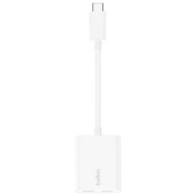Belkin F7U081BTWH RockStar Adattatore Audio con Ricarica USB-C 2 porte 60 W colore Bianco