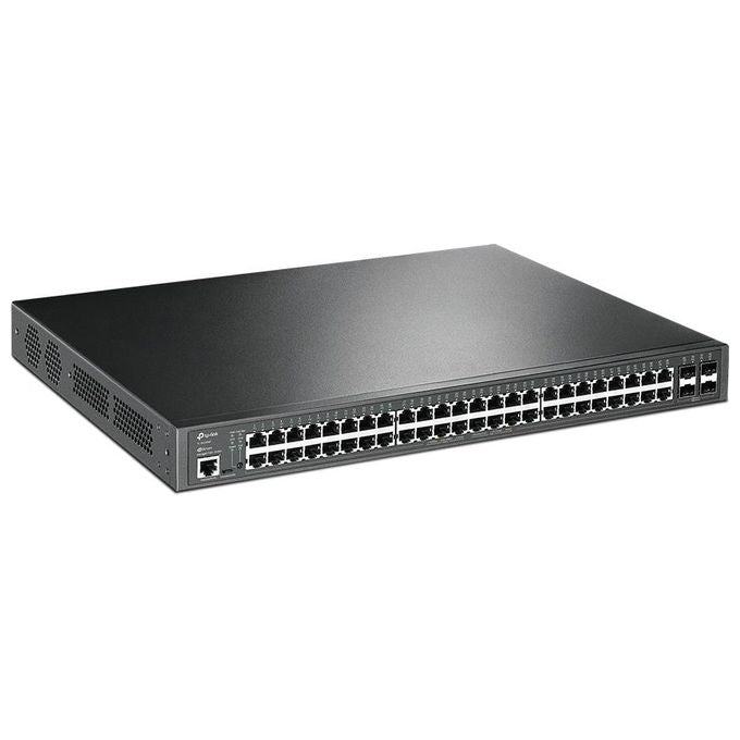 TP-Link SG3452P Omada Switch Gestito L2 L3 48 Porte Gigabit PoE+ 4 SFP 1U Rack colore Nero
