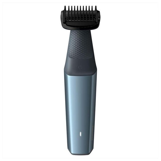Philips BG3027-05 Bodygroom Series 3000 Rasoio elettrico corpo e inguine bagnato e secco 3 pettini autonomia 60 min colore Nero Blu