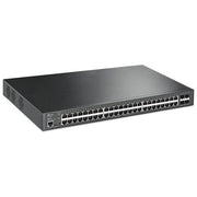 TP-Link SG3452XP Omada Switch Gestito L2+ 48 porte Gigabit PoE+ 500W 4 slot SFP+ 10G montabile su rack colore Nero