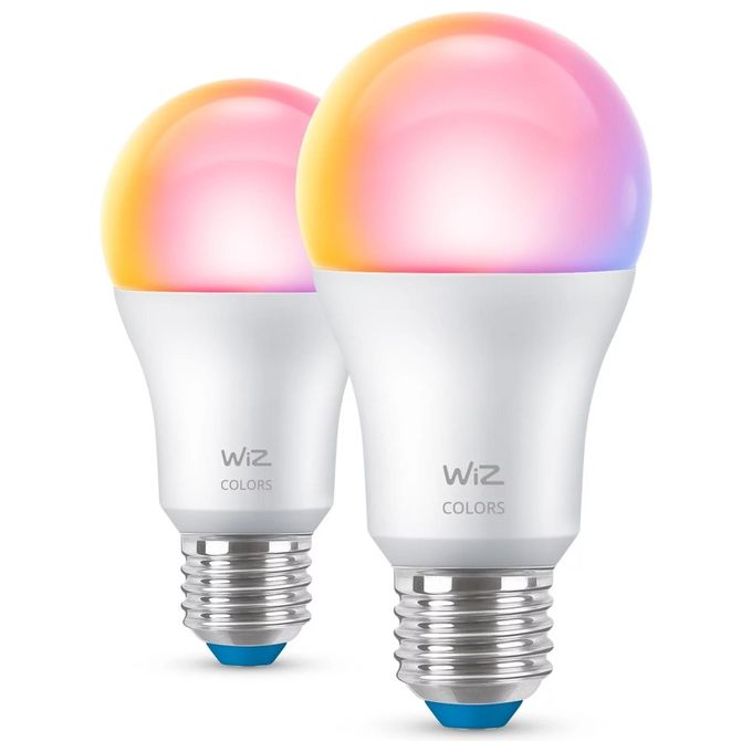 Philips Wiz Color Goccia Smerigliata E27 2 Pezzi