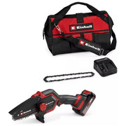 Einhell 4600043 GE-PS 18-15 Li Motosega a Batteria Brushless 18 V con Batteria 2,5 Ah e Borsa colore Rosso