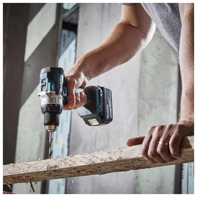 Makita DDF489Z Trapano Avvitatore a Batteria 18V Brushless 2 Velocita' Meccaniche 21 Livelli di Coppia Mandrino 13 mm Luce LED XPT Protezione Polvere Acqua colore Verde