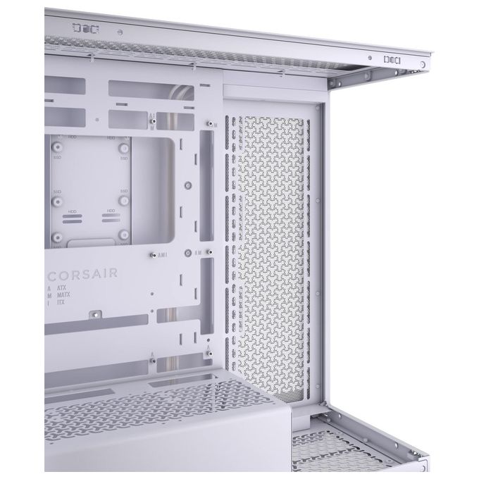 Corsair CC-9011277-WW 3500X Case per PC Mid-Tower Vetro Temperato Compatibile Schede Madri E-ATX ATX Micro-ATX Mini-ITX Supporto Fino a 10 Ventole e Radiatori 360 mm colore Bianco