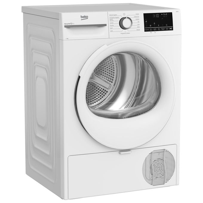Beko BMT481WIIT NX Asciugatrice Pompa di Calore 8 Kg Classe C Motore Inverter 15 Programmi 64 dB (85x60x61 cm) colore Bianco