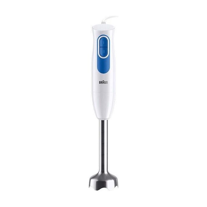 Braun MQ20236MWH MultiQuick 2 Frullatore a Immersione 600W 2 velocita' EasyTwist tritatutto 500 ml colore Bianco