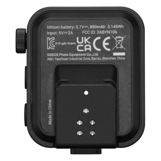 Godox 11431 Trasmettitore Wireless TTL per Fujifilm Touchscreen OLED Batteria Integrata 850 mAh 2.4 GHz colore Nero