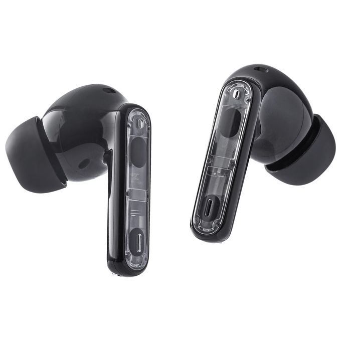 Intenso Buds Plus Cuffie TWS True Wireless T310AE con Cancellazione Attiva del Rumore ENC Bluetooth e fino a 25 Ore di Riproduzione Musicale Nero