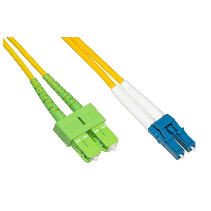 Link Cavo Fibra Ottica Sc Apc a Lc Upc Singlemode Duplex 5mt