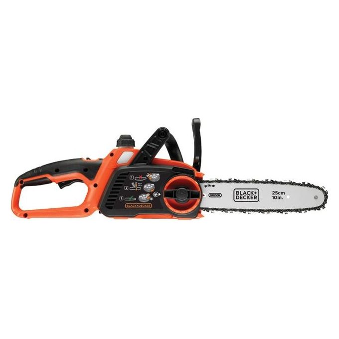 Black+Decker Elettrosega per Potatura a Batteria Litio Ricaricabile 18 v 2,0 ah Barra cm 25