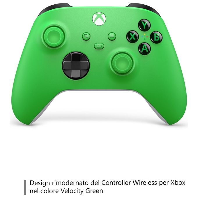 Microsoft QAU-00091 Controller Wireless Xbox Series X S One Bluetooth Pulsante Condividi D-pad ibrido Jack 3,5 mm colore Verde