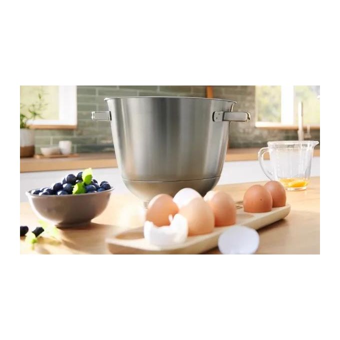 Bosch MUZS6ER Ciotola in Acciaio Inox per Robot da Cucina Serie 6 Capacita' 5,5 L colore Acciaio inox