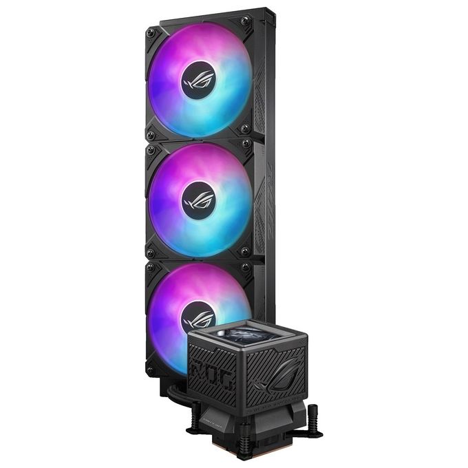 ASUS 90RC0131-M0EAY0 ROG Ryujin III Raffreddatore Liquido All-in-One 360 mm 3 ventole 12 cm Display LCD ARGB colore Nero