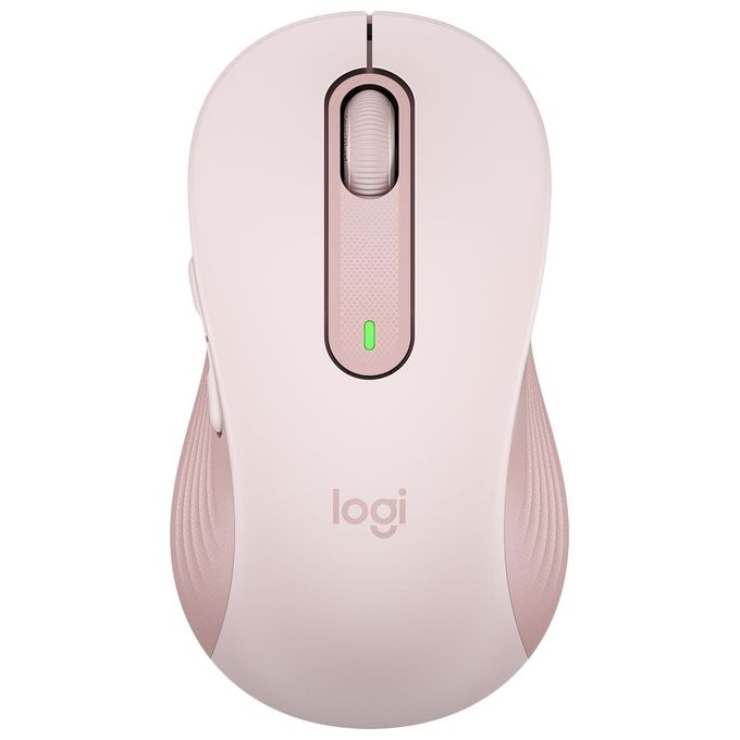 Logitech 910-006237 Signature M650 L Mouse Wireless Full Size Bluetooth Logi Bolt Clic Silenziosi 5 Tasti colore Rosa