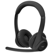 Logitech 981-001451 Zone 305 Cuffie Wireless con Microfono Bluetooth 5.3 e USB-C Plug-and-Play per Microsoft Teams Zoom Google Meet Connessione a 2 Dispositivi Autonomia 20 Ore Ricarica Rapida 5 Minuti per 1 Ora di Chiamata Materiale con 55% Plastica Rici