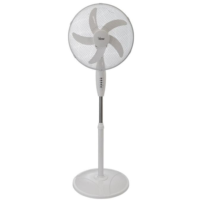 Bimar VP43T Ventilatore a Piantana Elettronico 40 cm 5 Pale 40W Telecomando Timer Oscillazione Automatica colore Bianco