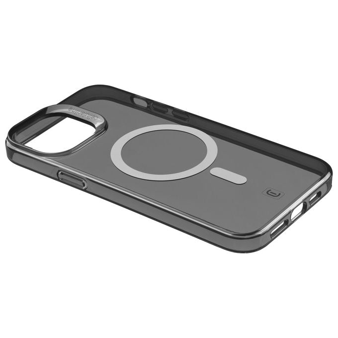 Cellularline GLOSSMAGIPH15MAXK Gloss Mag Custodia per iPhone 15 Plus con Magneti Integrati per Ricarica MagSafe Antiurto con Certificazione MilitaryTest Contiene Materiale Riciclato colore Nero