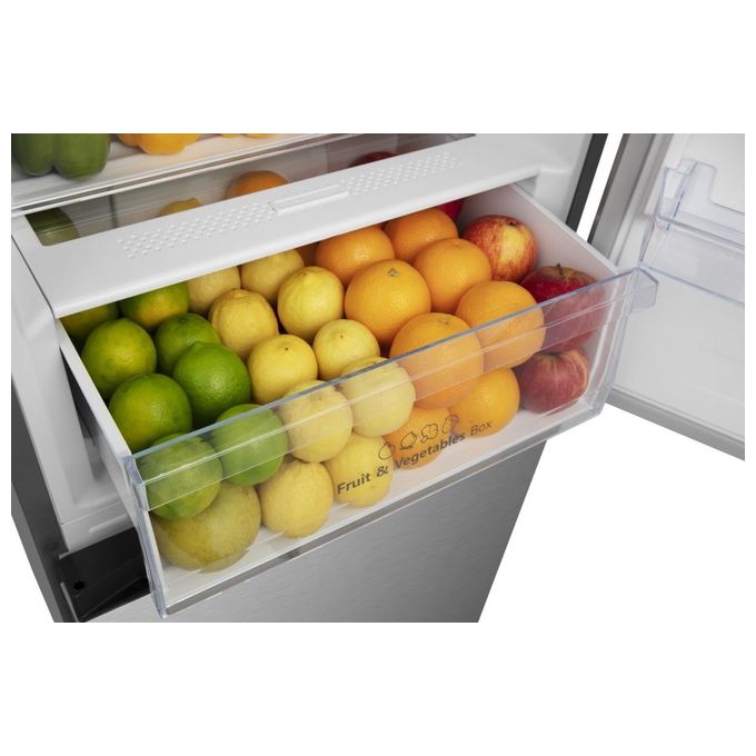 Hisense RB440N4ACA Frigorifero Combinato 336 L 201,7 cm Classe A 35 dB Total No Frost Inverter colore Inox