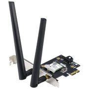 Asus PCE-AX1800 BT5.2 Scheda di Rete Interna PCIe WiFi 6 Dual Band 1775 Mbit-s Bluetooth 5.2 MU-MIMO OFDMA WPA3 colore Nero