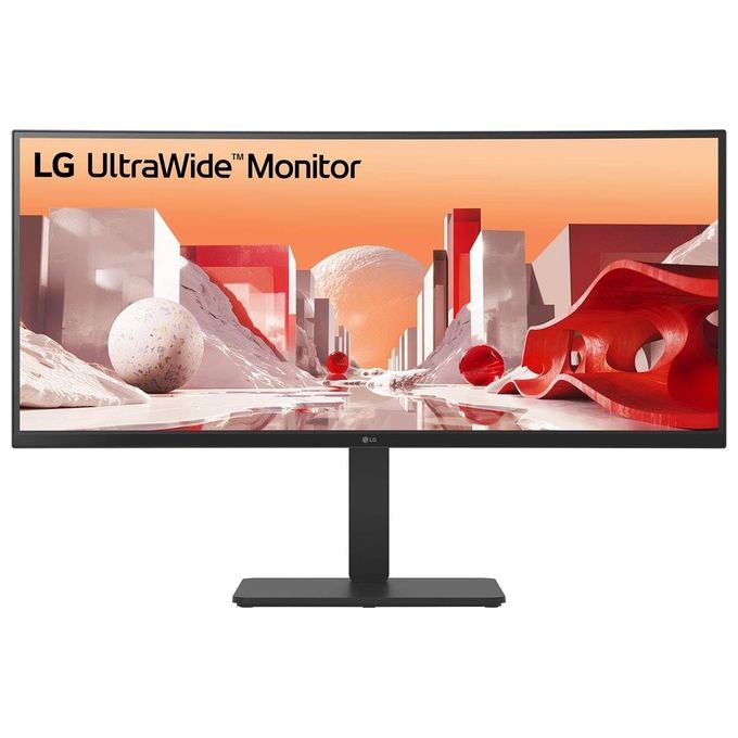 LG 34BA85QE-B Monitor PC Curvo 34'' IPS WQHD 3440x1440 21:9 Webcam KVM Hub USB-C 90W colore Nero