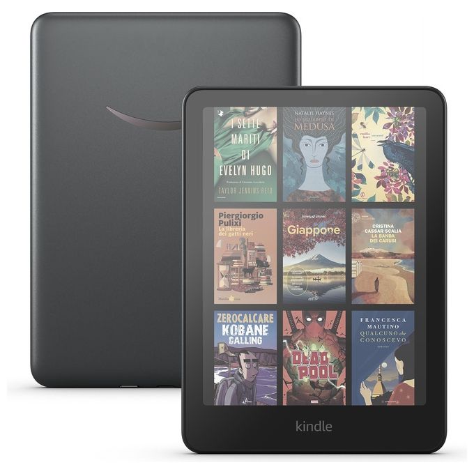 Amazon B0CX8YKQ2H Kindle Colorsoft Signature Edition Ebook Reader 7'' 32 GB Wi-Fi Bluetooth ricarica wireless colore Nero
