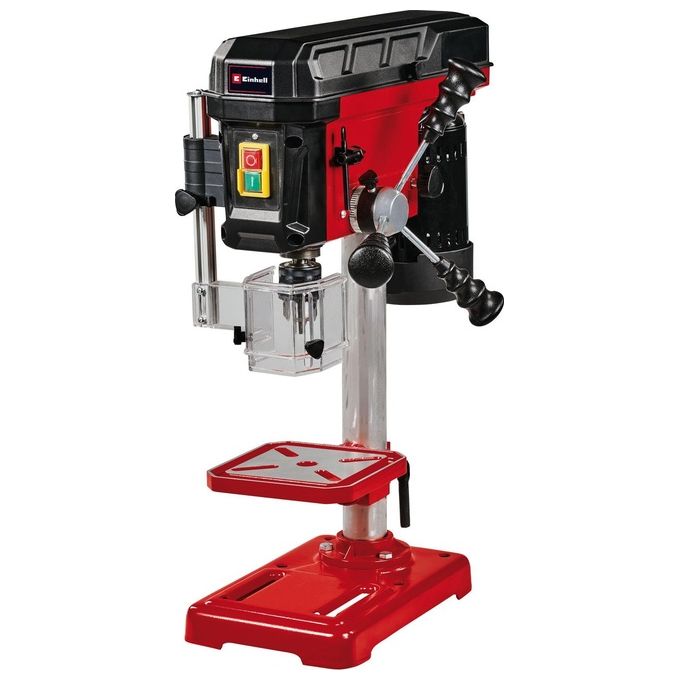 Einhell 4520592 TC-BD 450 Trapano a Colonna Chiave 450 W 5 Velocita' 600-2650 rpm Inclinazione Tavolo -45 a 45° colore Nero Rosso