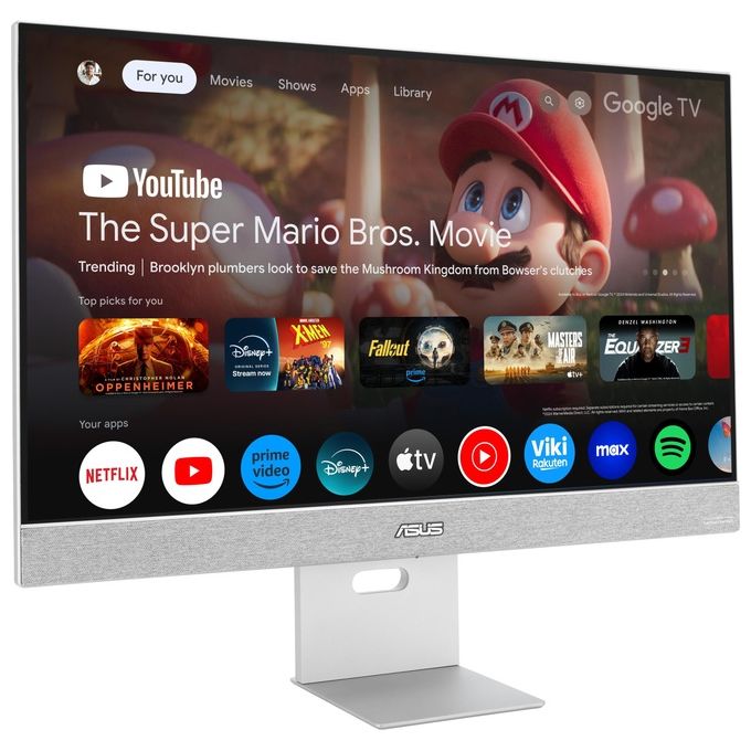 ASUS 90LM0A3H-B01O70 ZenScreen Smart Monitor PC 27'' 4K UHD IPS 3840x2160 Pixel Android 11 USB-C 90W HDR10+ colore Grigio