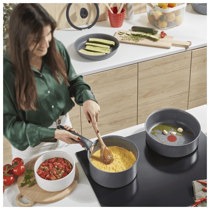 Lagostina Wok 28cm Ingenio Green Grigio Mineralis