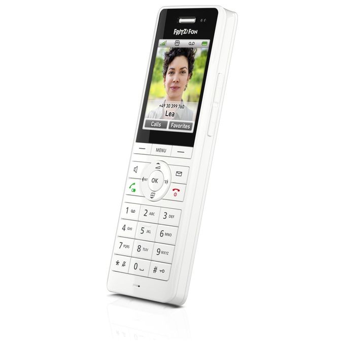 FRITZ! 20003010 Fritz!Fon X6 Telefono Cordless DECT Display a Colori 2,4'' Vivavoce Full-Duplex Smart Home colore Bianco