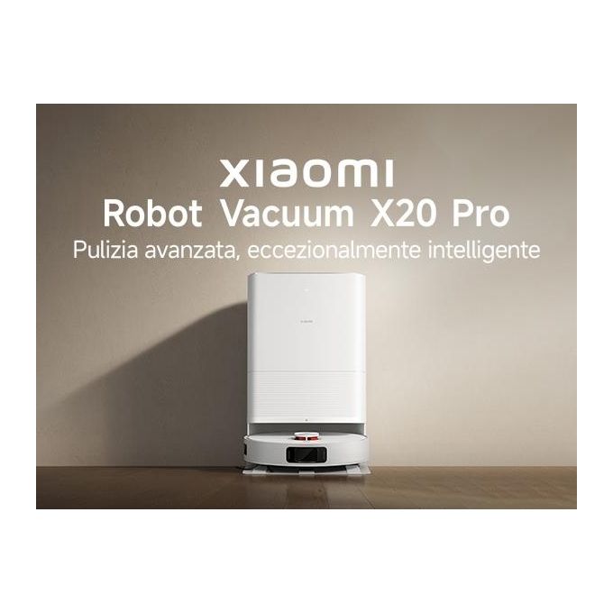 Xiaomi BHR8859EU X20 Pro Robot aspirapolvere LDS 2,5 L autonomia 160 min 7000 Pa Wi-Fi app lavapavimenti stazione All-in-one colore Bianco